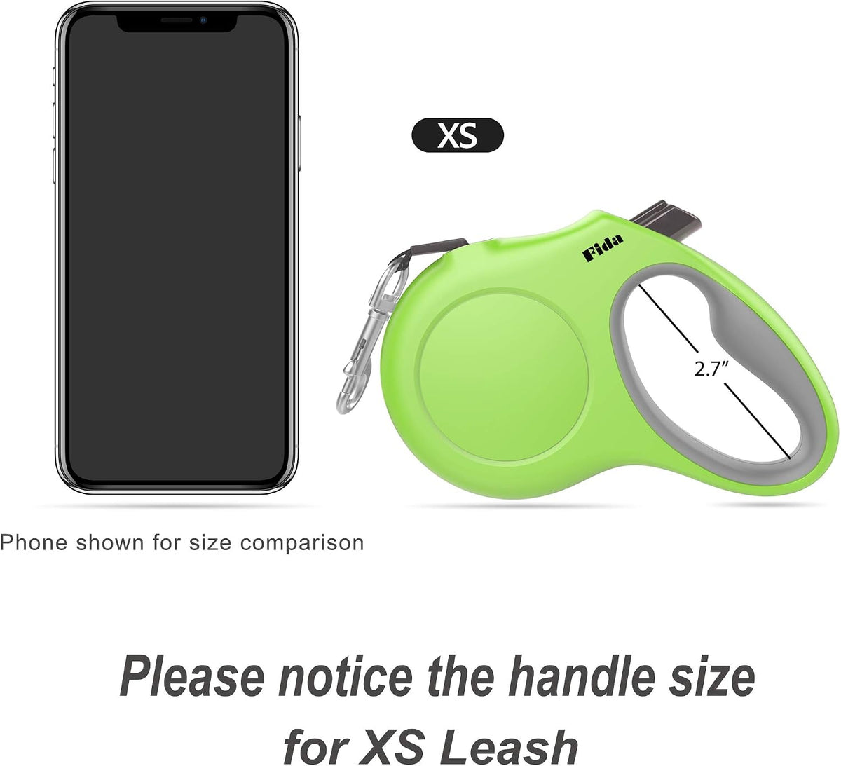 Retractable Dog Leash with Dispenser and Poop Bags, 10 Ft, Green