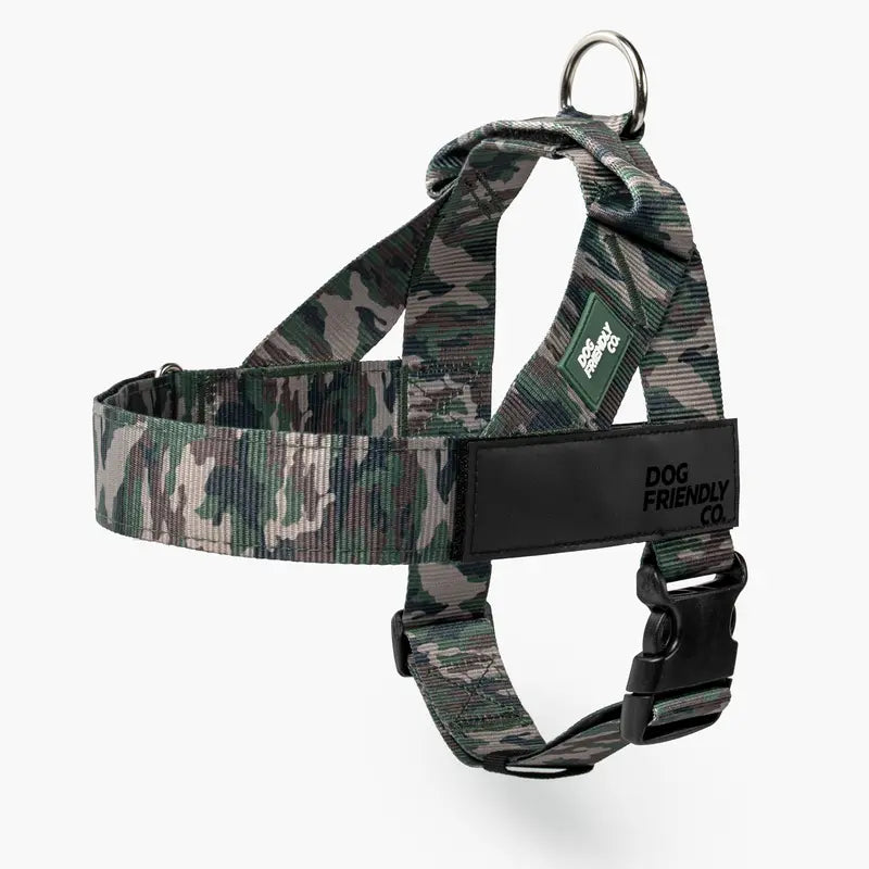 Dog Friendly Co. No-Pull Dog Walking Harness - Choke-Free Design, Padded Comfortable, 1-Click Simple Clip Buckle, Grab-Handle Ease, Chafe-Resistant Adjustable Straps, Lightweight, All-Day Wear, Secure Walks, Multi-Size XXS-XL