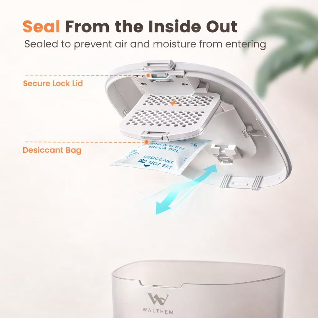 3L Automatic Smart Pet Feeder 2.4G Wifi App Controlled Timed Quantitative Dry Food Dispenser for Cat Dog Small Pets Airtight Lid Dual Power Supply
